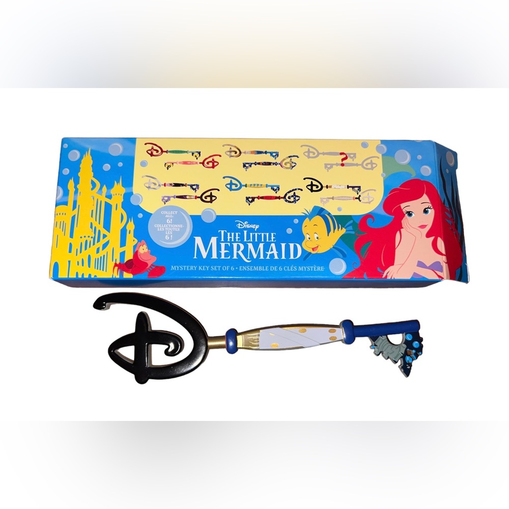New Disney Store Little Mermaid Key Prince Eric & Dog Max